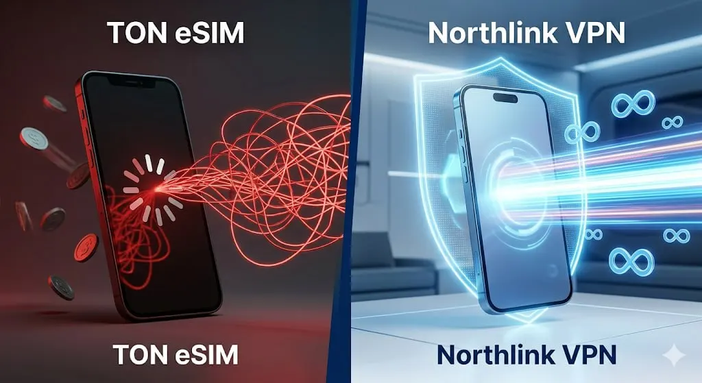 TON eSIM или Northlink: что выбрать на каждый день